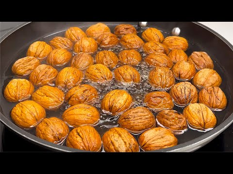 Throw the walnuts into boiling water! My grandma's secret recipe of walnuts and potatoes!