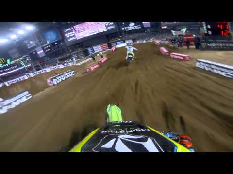 GoPro HD: Ryan Villopoto Main Event Lap 2013 Monster Energy Supercross Phoenix 