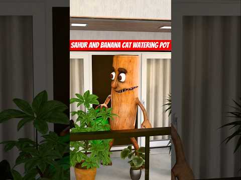 Tung Tung Tung Sahur & Banana Cat Watering Pot | Banana Plant Magic 🪴🚿🍌