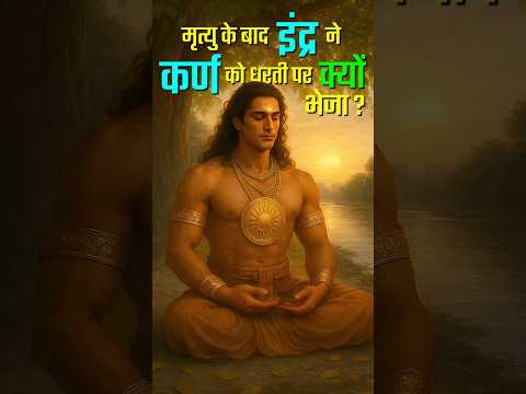 मृत्यु के बाद कर्ण को धरती पर क्यों लौटना पड़ा ? 😱🔥#shorts #mahabharat #karna #katha