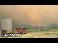 Brush fire north of L.A. forces evacuations