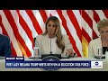 First lady Melania Trump meets with White House AI task force: The robots are here.  - 02:01 min - News - Video