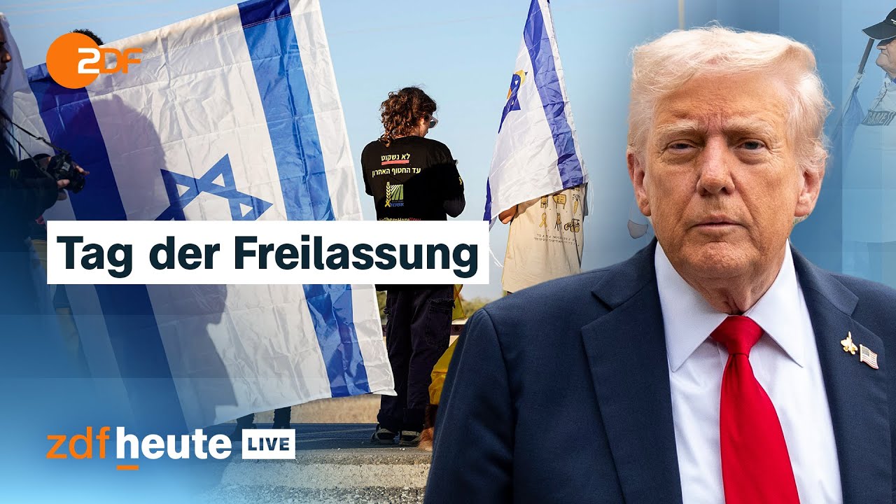 Freilassung der Geiseln - Trump spricht vor israelischem Parlament | ZDFheute live