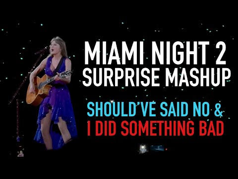 Taylor Swift Eras Tour Miami Night 2 Surprise Songs | Should’ve Said No & I Did Something Bad