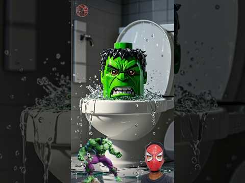 🔥 Spider-Man all superheroes as skibidi toilet lego 🔥#lego #spiderman #shorts #roblox #skibiditoilet