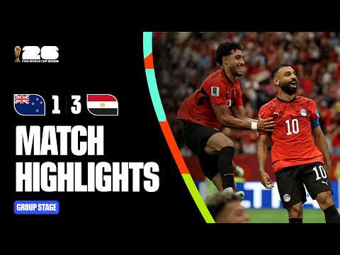 ملخص مباراة New Zealand ضد Egypt - النتيجة 1-3 | كأس العالم 2026