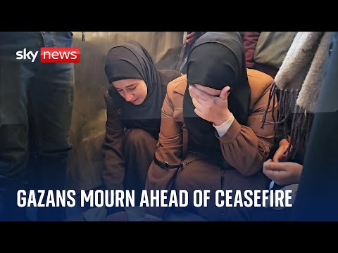 Gazans mourn loved ones ahead of uncertain ceasefire deal between Israel and Hamas