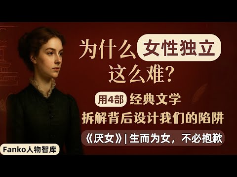 【萬字精讀】女性獨立為什麼這麼難?《厭女》深度解讀:4部經典文學裡的隱形陷阱 (#女性獨立 #厭女 #女性主義 #經典文學 #文學解讀 #書籍解讀 #簡愛#文化批判 #女性成長)