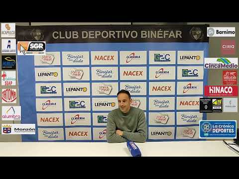 DAVID GIMENEZ (Entrenador Binefar) Binefar 2-1 At. Monzón / J 24 / 3ª División