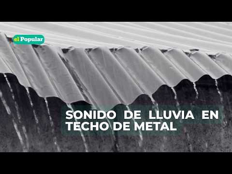 ASMR | Lluvia Intensa sobre Techo Metálico Sonido Relajante para Dormir Profundamente (8 Horas)