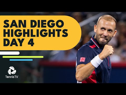 Evans Opens vs Daniel; Nakashima, Kudla, Wolf in Action | San Diego Open Highlights Day 4