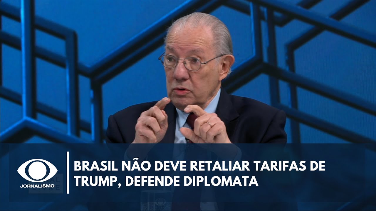 Brasil não deve retaliar tarifas de Trump defende diplomata | Canal Livre