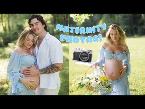 maternity photos & baby shower prep! | VLOG