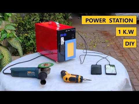 Make 220v 1000W Portable Power Station using 18650 Lithium Ion Battery