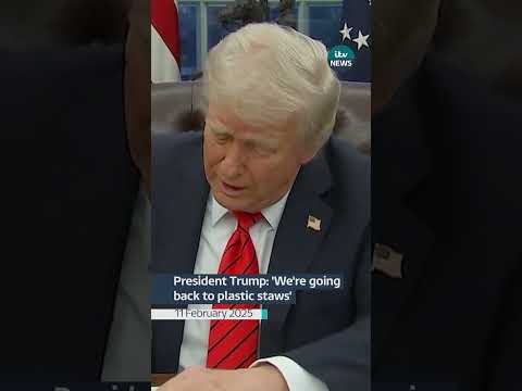 Trump signs executive order ending US government effort to replace plastic straws with paper #shorts