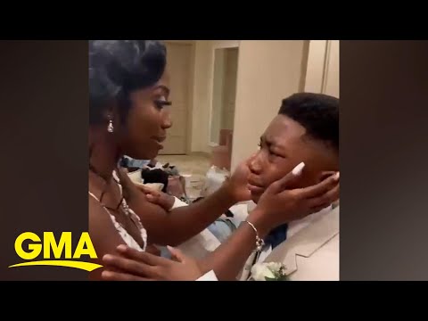 The story behind viral video of boy seeing mom in wedding dress for 1st time
