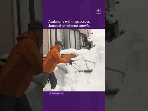 Avalanche warnings in Japan