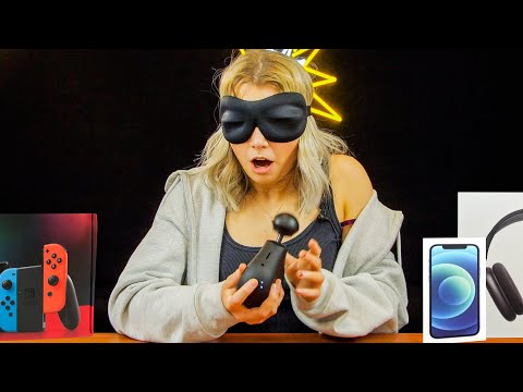 Guess the Tech, You Get It! (Blindfold Challenge) - iPhone 12, AirPods Max, more!