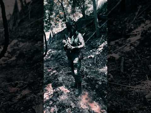 Slav squatting with a #AR15 to war pigs. It’s hot out drink water. #music #rock #military