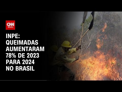 Inpe: Queimadas aumentaram 78% de 2023 para 2024 no Brasil | CNN NOVO DIA