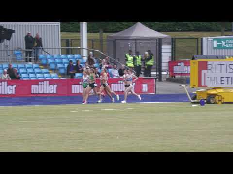 1500m women heat 2 British Championships 24th June 2022