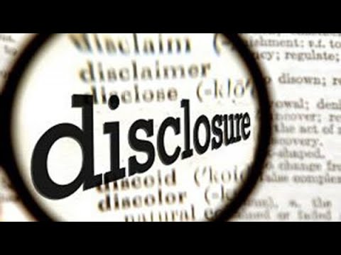 DISCLOSURES PART TWO