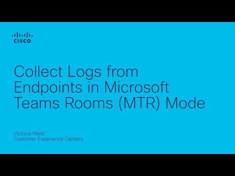 Collect Logs from Endpoints in Microsoft Teams Rooms (MTR) Mode