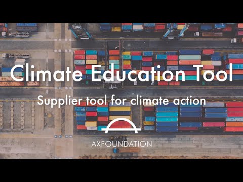 Climate Education tool - Supplier tool for climate action