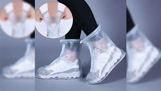 Pratinjau video produk Rhodey Jas Hujan Sepatu Anti Air Shoes Cover PVC with Zipper L 40-41 - FV031