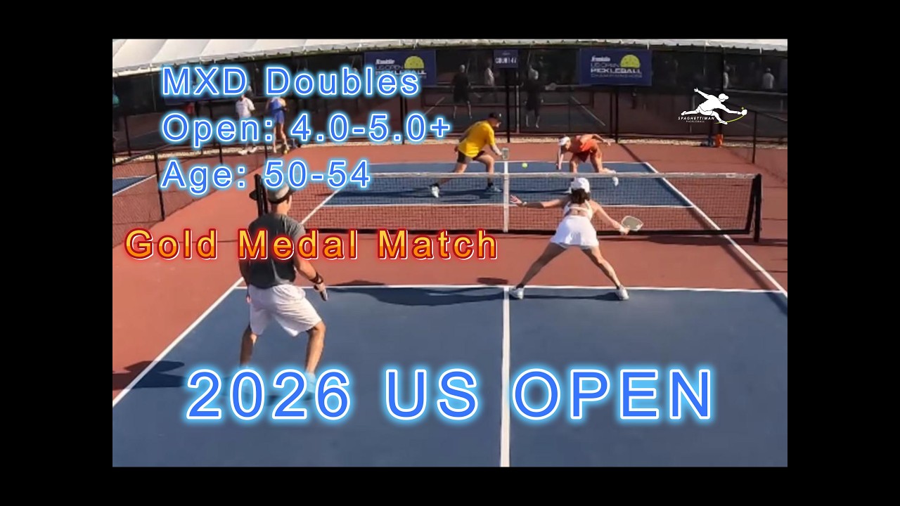 MXD Doubles Open, Age: 50-54 Gold Medal Pickleball Match - US Open 2026 - Skill 4.0-5.0+