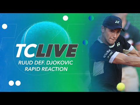 Ruud def. Djokovic Rapid Reaction | Tennis Channel Live