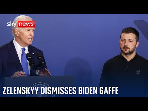 Zelenskyy quizzed over Biden referring to him as 'President Putin'