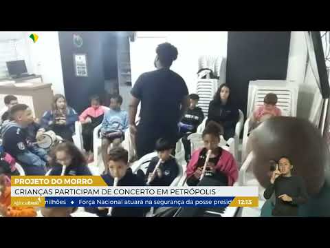 RJ | Projeto do Morro realiza concerto com crianças de Petrópolis