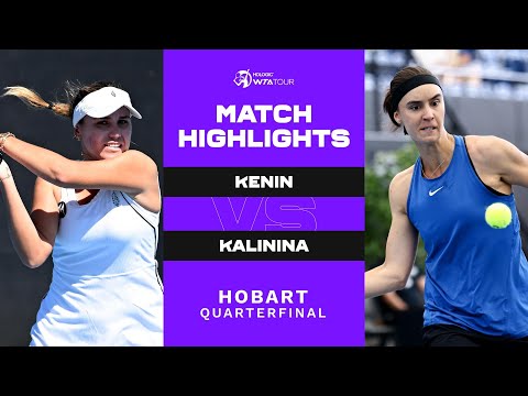 Sofia Kenin vs. Anhelina Kalinina  | 2023 Hobart | WTA Match Highlights