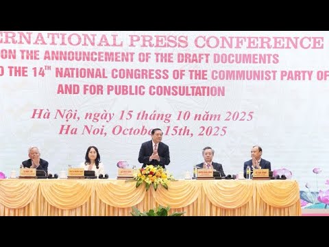 Công bố dự thảo các văn kiện trình Đại hội đại biểu toàn quốc lần thứ XIV