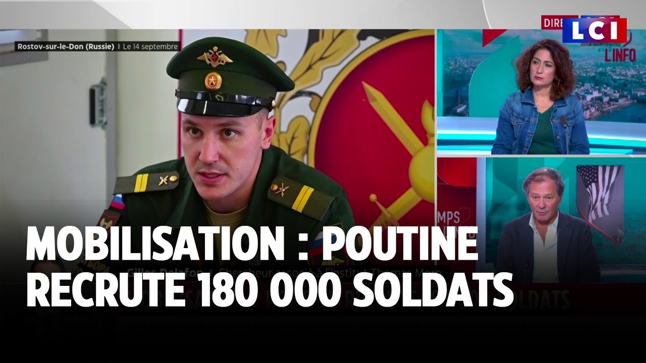 Mobilisation : Poutine recrute 180 000 soldats