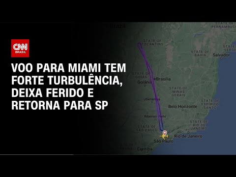 ​Voo para Miami tem forte turbulência, deixa ferido e retorna para SP | AGORA CNN