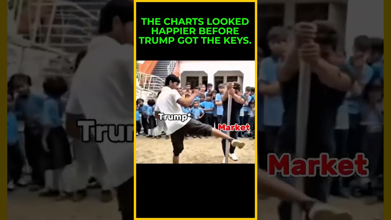 Trump Vs. The Market Right now 😭 shorts