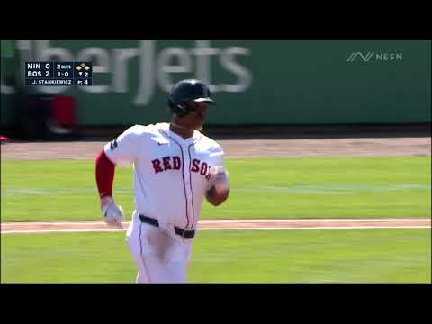 OH MY, RAFAEL DEVERS! Red Sox star nearly hits one out of the stadium in Spring Training! video clip