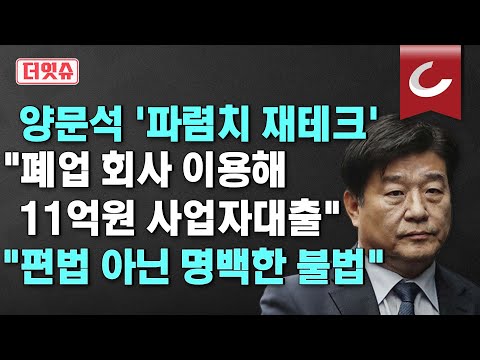 [더잇슈] 양문석 '딸 11억 대출'에 금감원장 나섰다 "주택 구입 목적 사업자대출, 명백한 불법"/공영운, 딸 성수동 아파트 갭투자 의혹 ... 孔 "영끌 많이 하지 않나"