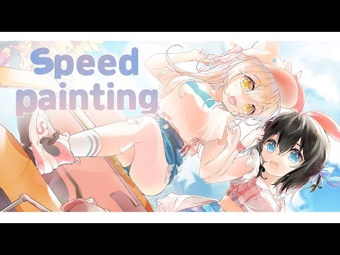 [스피드 페인팅]speed painting/CLIP STUDIO/너와나/スピードペインティング
