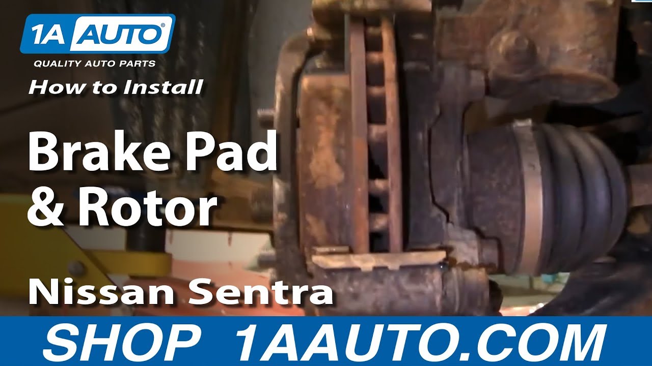 How To Install Replace Front Brake Pads & Rotors Nissan ... How To Install Replace Front Brake Pads & Rotors Nissan ...