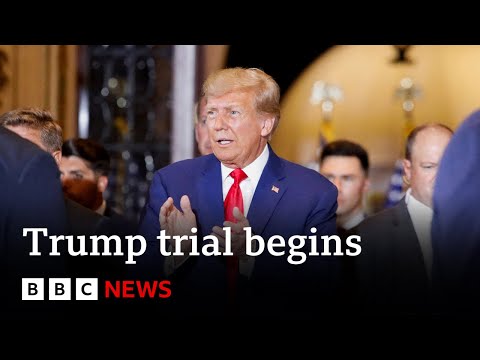 Donald Trump's historic 'hush money' trial to begin in New York | BBC News