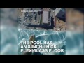 This glass bottom pool hangs 40 stories above the streets in Houston