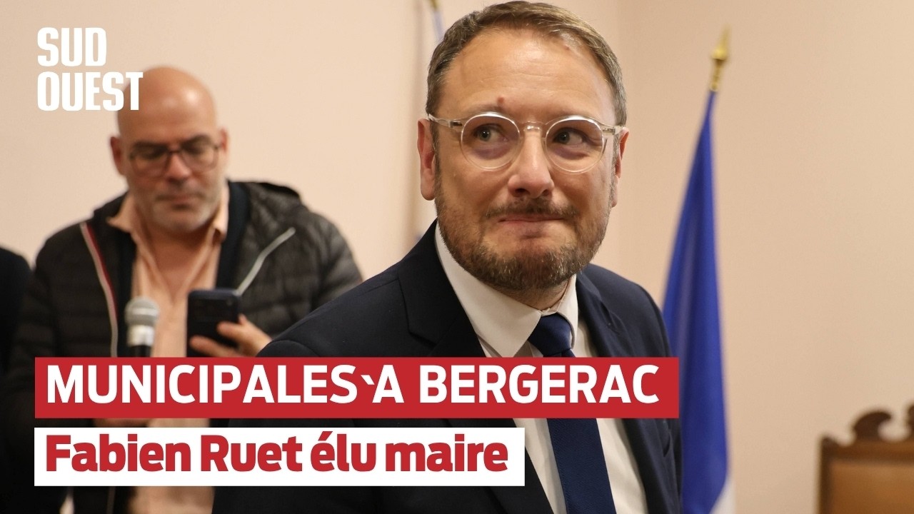 Le discours de Fabien Ruet après victoire à Bergerac aux municipales