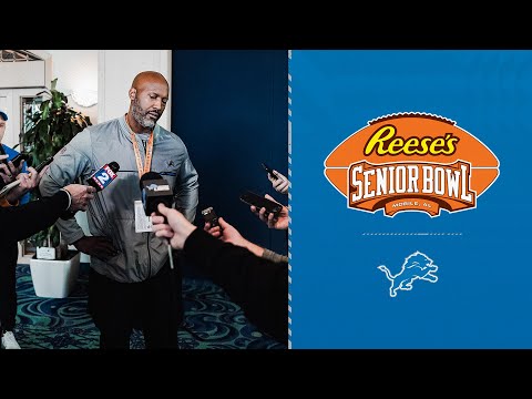 General Manager Brad Holmes on evaluating talent at Senior Bowl video clip