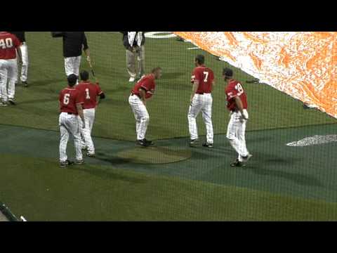 Clemson Baseball vs. Davidson Rain Delay Antics