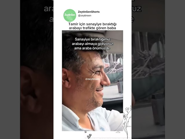 Sanayiye bıraktığı arabayı yolda görünce