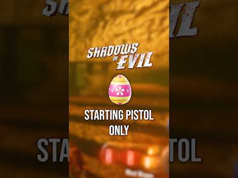 I Beat Shadows of Evil with ONLY the starting pistol 🔫 #bo3zombies #codzombies #shorts