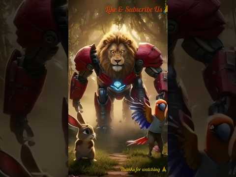 जब Transformer और शेर बने जंगल के रक्षक! 🌳 | Transformer & Lion Save The Jungle #ai #jangal #tota